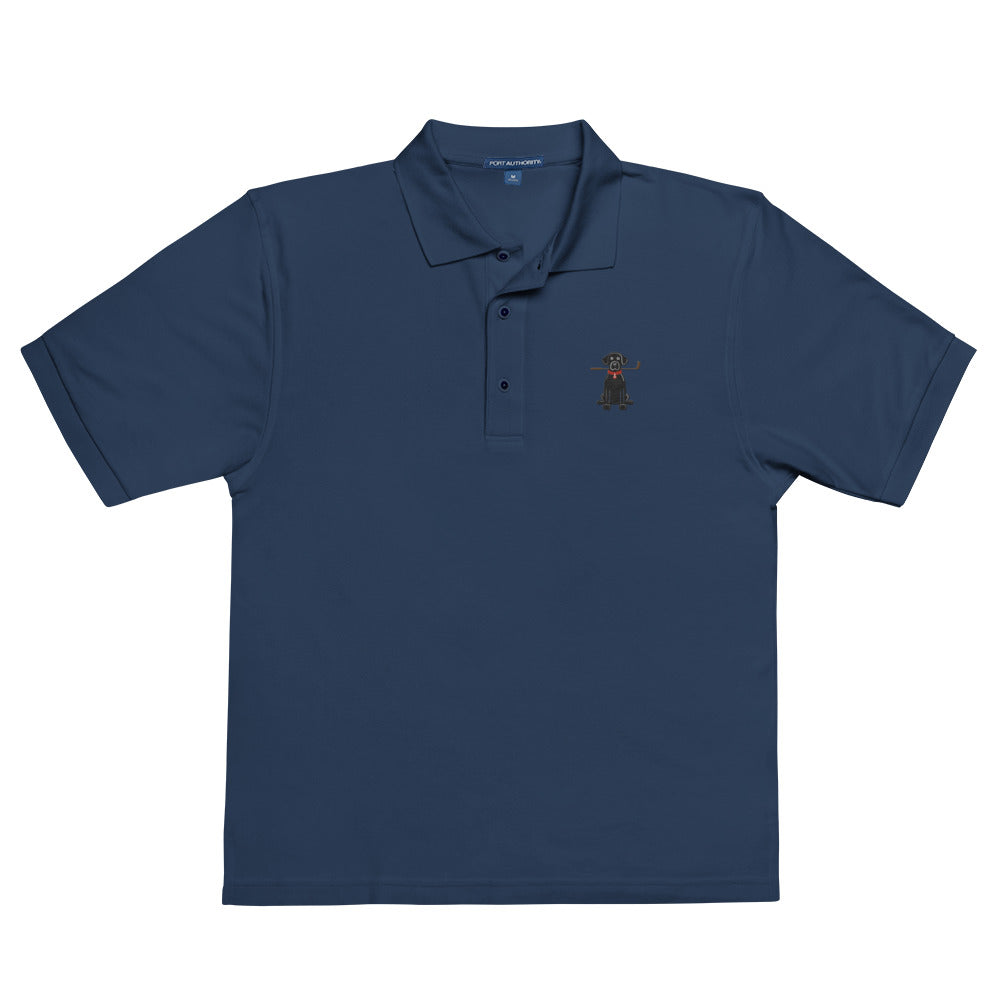 Black Lab — Embroidered Golf Polo