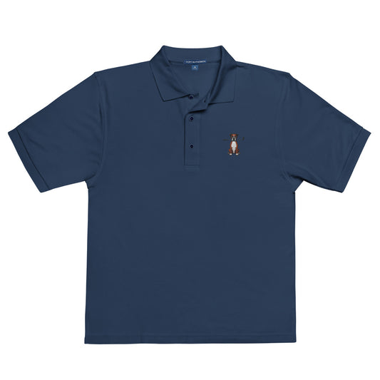 Boxer (Brown) — Embroidered Golf Polo